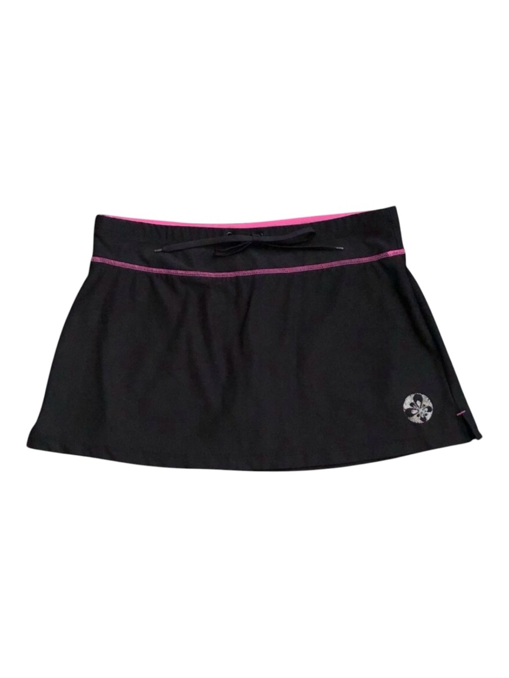 Old Navy Athletic Skort Womens Small Black Tennis Golf Pull On Mini Skirt